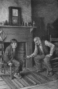 "Mijn jongen, wees niet bang voor mij!" (litho)