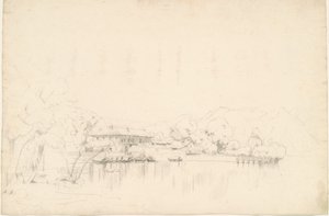 Meerhuizen door Worthington Whittredge