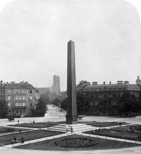 Karolinenplatz, München, Duitsland, ca. 1900s