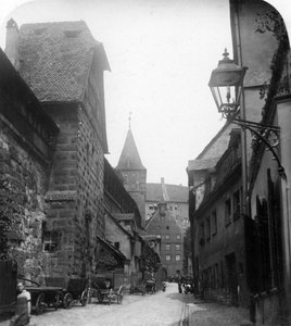 De Tiergartnertor, Neurenberg, Duitsland, ca. 1900s door Wurthle and Sons