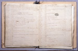 Dagboek van Lodewijk XVI. Maand juni en juli 1789. Notitieboekje 17X21 cm. Archives Nationales. Parijs door XVI Louis