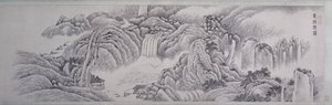 De watervallen bekijken in Longqiu door Xi Dai