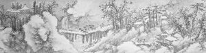 Winterlandschap door Xie Shichen