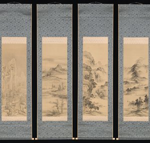 Landschappen van de vier seizoenen door Yamamoto Baiitsu