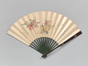 Perziken, granaatappel en vingercitroen door Yamamoto Baiitsu