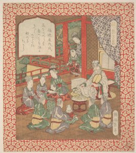 Prent door Yashima Gakutei