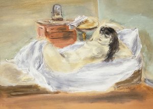 Vrije tijd door Yasuo Kuniyoshi