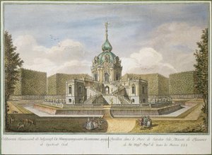 Jachtpaviljoen in Tsarskoye Selo door Yefim Grigoryevich Vinogradov