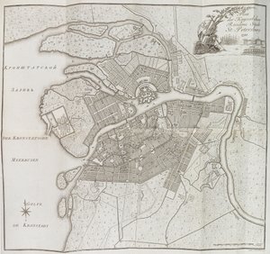 Kaart van Sint-Petersburg, 1790