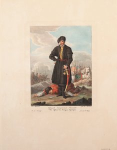 De Zaporozhian Kozakkenofficier, 1812 door Yegor Karneyev