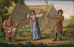 Russische dans, door Yegor Yakovlevich Vekler, ca. 1830