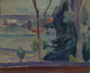 Landschap, 1905 door Yelena Genrichovna Guro