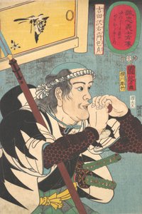 Portret van Yoshida Sayaemon Kanesada, 1852