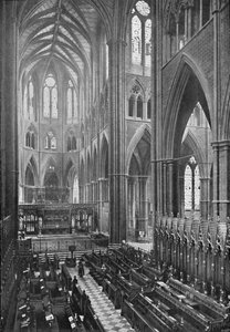 Het koor en de apsis, Westminster Abbey, 1902 door York and Son