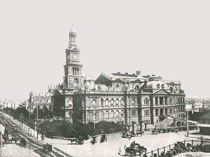 Het Nieuwe Stadhuis, Sydney, Australië, 1895