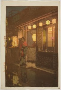 Een klein restaurant [bij nacht] (Ryoriya no yoru)
