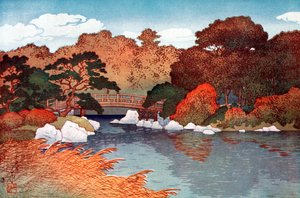 Herfst in de Honderd Bloementuin in Muko-Jima, ca. 1900-1950
