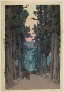 Cryptomeria Avenue door Yoshida Hiroshi