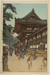 Diabutsu Tempelpoort door Yoshida Hiroshi