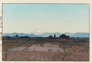 Fuji vanaf Musashino door Yoshida Hiroshi