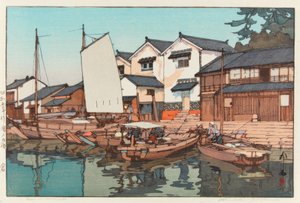 Kura in Tomonoura door Yoshida Hiroshi
