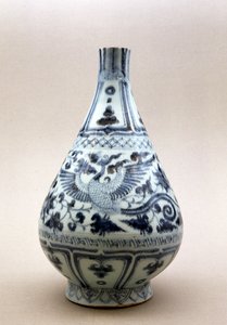 Blauw-witte vaas, Yuan-dynastie (1206-1368)
