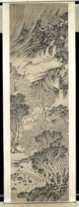 Geleerde in Landschap door Yuanqi Liu