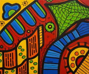 Speeltuin rood door Yue Zeng