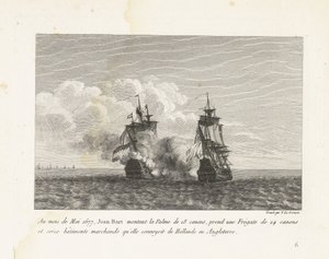 Jan Bart verovert een Hollands fregat, 1677 door Yves Marie Le Gouaz