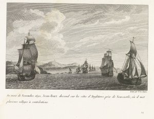 Jan Bart voor de Engelse kust bij Newcastle, 1692 door Yves Marie Le Gouaz