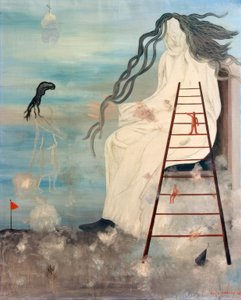 Zonder titel (De reuzin) door Yves Tanguy