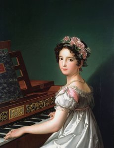 Manuela González Velázquez speelt piano