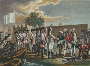 De executie van Anne van Bourges door ophanging en verbranding op de brandstapel, 21 december 1559