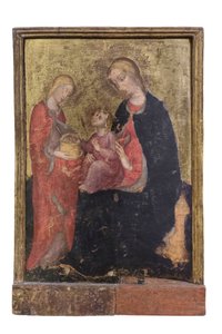 Madonna met kind en heilige Rosa, ca. 1410-20 door Zanino di Pietro