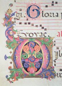 Missaal 515 fol.146r Geïllustreerde initiaal 