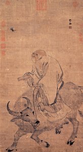 Laozi rijdend op een os, tussen 1368 en 1644 door Zhang Lu