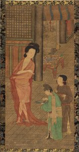 Yang Guifei na het baden door Zhou Fang