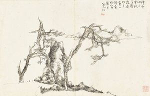 Landschappen en bloemen, album van zes bladen