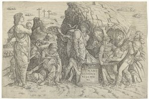 Graflegging van Christus door Zoan Andrea (possibly)