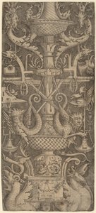 Ornament Paneel met Draken, Maskers en Oorlogsinstrumenten, ca. 1505