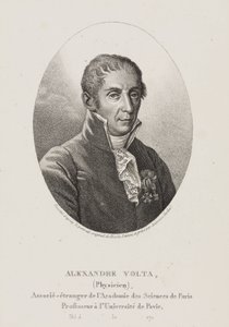 Alessandro Volta, Italiaanse natuurkundige en uitvinder, ca. 1800