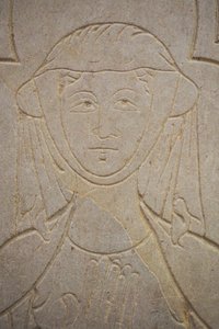 Bourgondië, Lancharre, gemeente Chapaize 71460. In de kerk van Notre Dame, Isabelle de Vauvry