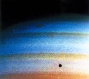 Wolkenpatronen op Saturnus, gefotografeerd door Voyager 1