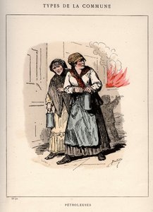 Commune van Parijs: kostuum van PETROLES (20) in Les Communeux door Frederick (attr. to) Barnard