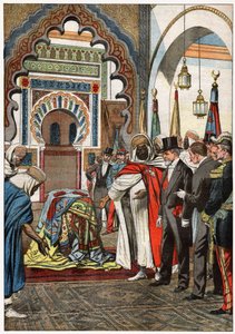 Émile Loubet in de Sidi Boumediene Moskee, Tlemcen