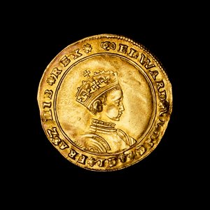 Engelse geslagen gouden halve soevereine munt