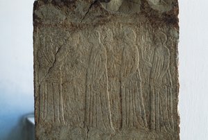 Eumeniden, votief reliëf, Argos, Griekenland, Griekse beschaving, 3e eeuw v.Chr. door William Walcutt