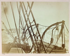 Expeditie naar de Noordpool (1875-1876) van kapitein George Nares (1831-1915): Alert aangespoeld in Shift Rudder Bay door Frederick (attr. to) Barnard