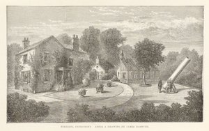 Haardvuur, Patricroft (naar een tekening van James Nasmyth, ca. 1840) door Frederick (attr. to) Barnard