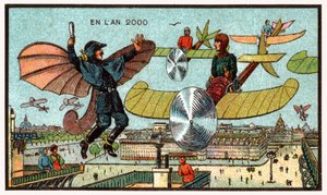 Vliegende politieagent, ca. 1910 door . .
